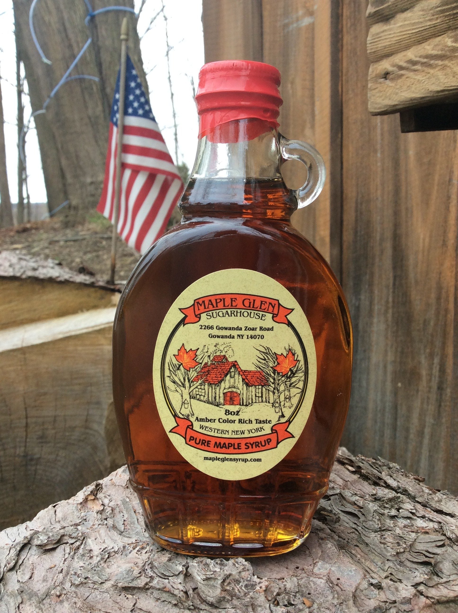 Pure Maple Syrup (8oz) - Glass Bottle
