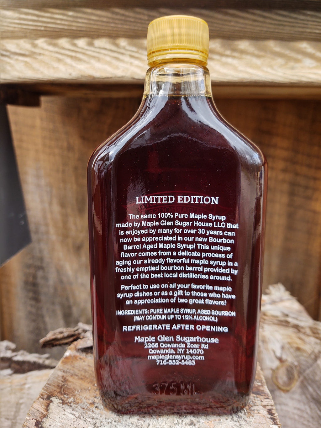 Bourbon Barrel Aged Maple Syrup (375 ml)