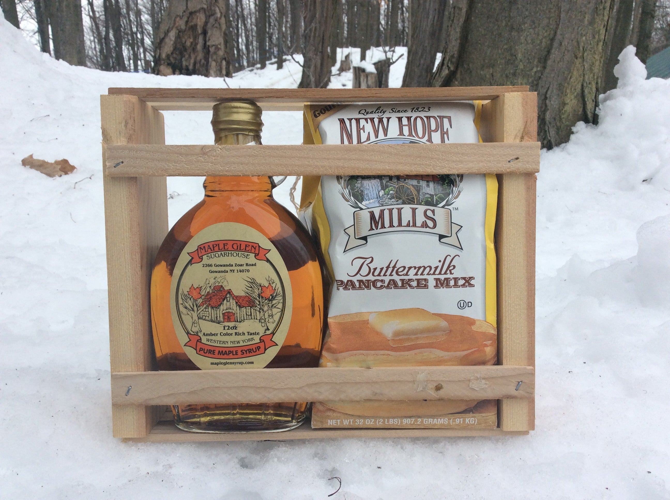 Pure Maple Syrup and Pancake Mix Set